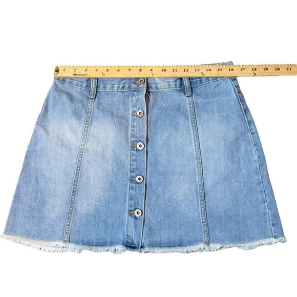 22. FOREVER 21 | Los Angeles Sz:30 Full Button Front Mini Skirt - Picture 4 of 9